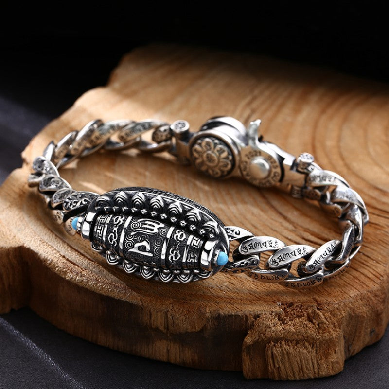 Special-interest Design Men's Fashion Six-character Mantra Bracelet