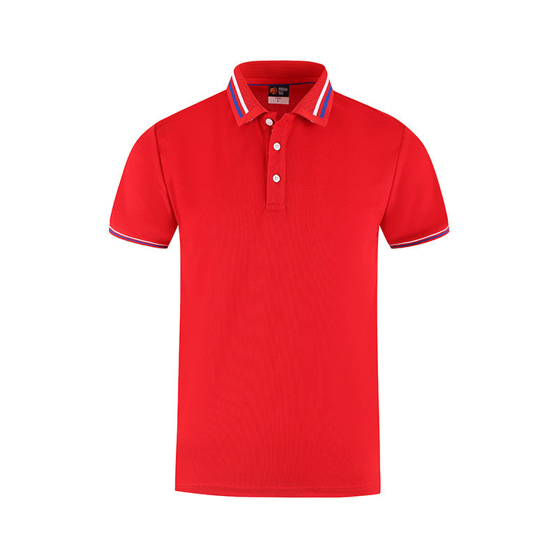 Slim Fit Flat Knit Sleeve Casual Short Sleeve Polo Shirt