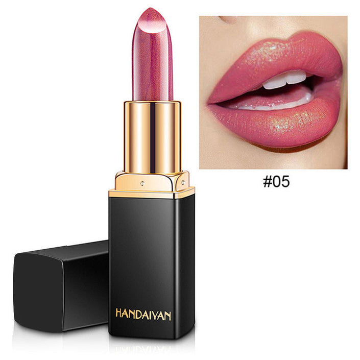 Nine-color Mermaid Shiny Metallic Pearlescent Gilding Color-changing Lipstick