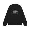 Green Loop Fall Winter Trend Water-washing Embroidery Round Neck Long Sleeve Sweater