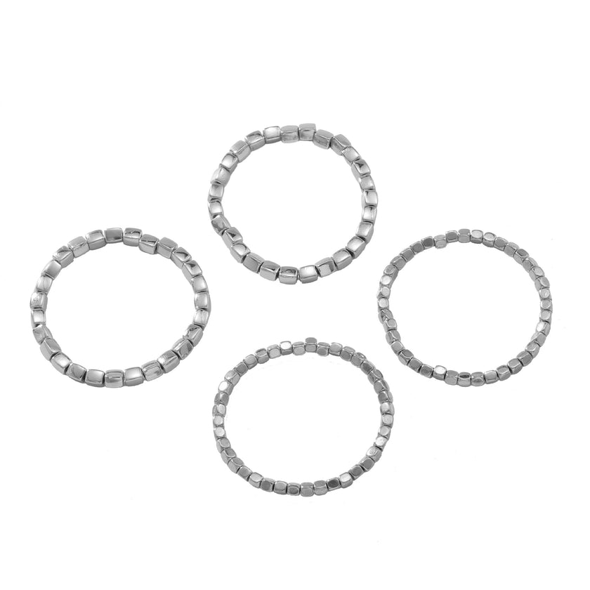 Fashion Simple Zinc Alloy Square Bracelet Suit