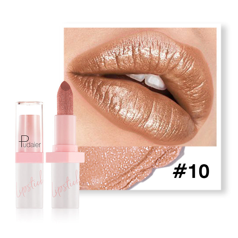 Metal Pearlescent Lipstick Lip Lacquer