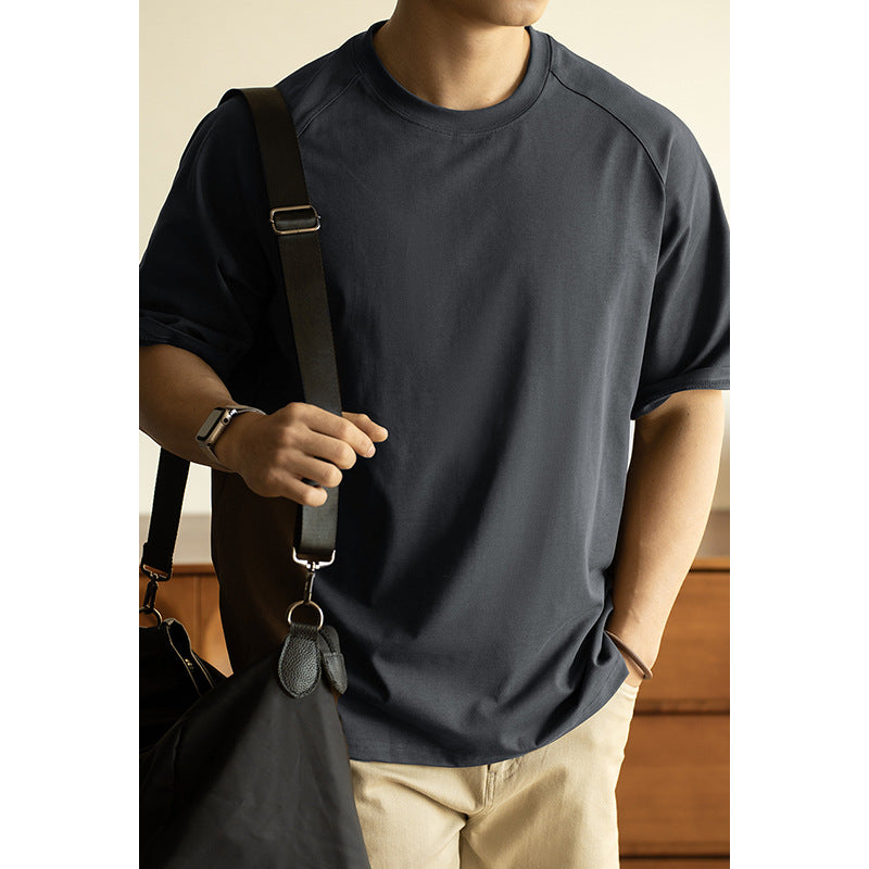 Antibacterial Sun Protection Raglan Sleeve Profile Loose T-shirt Men