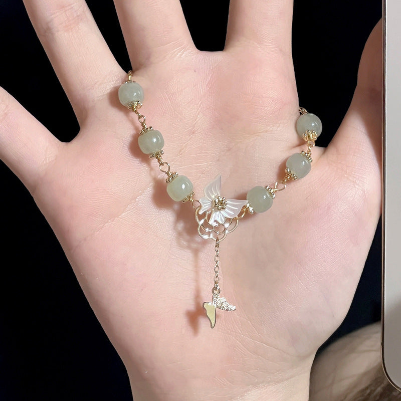 Women's Personalized Hetian Yudie Bracelet