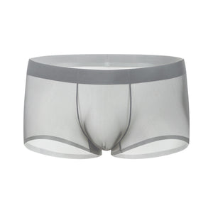 Ice Silk Underwear Men's Seamless Summer Thin Boxers