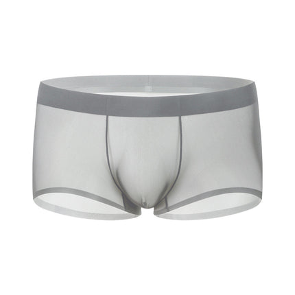 Ice Silk Underwear Men's Seamless Summer Thin Boxers