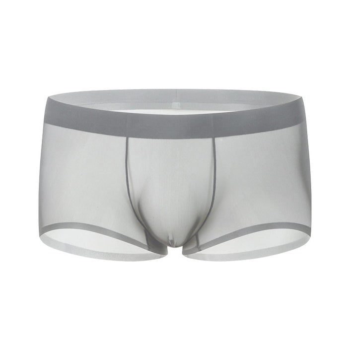 Ice Silk Underwear Men's Seamless Summer Thin Boxers