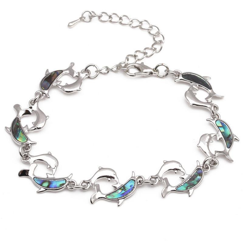 Animal Whale Penguin Butterfly Shell Abalone Bracelet