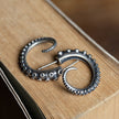Personalized Retro Silver Octopus Tentacle Earrings Men's Trendy Female Gothic Punk Earring Gift