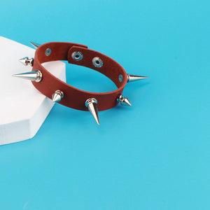 European And American Punk Gothic Fashion Couple Leather Bracelet