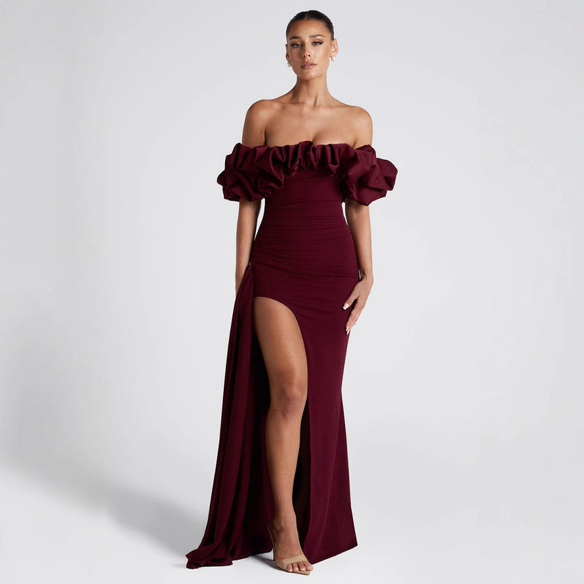 Scheming Women Off Shoulder Fishtail Dress