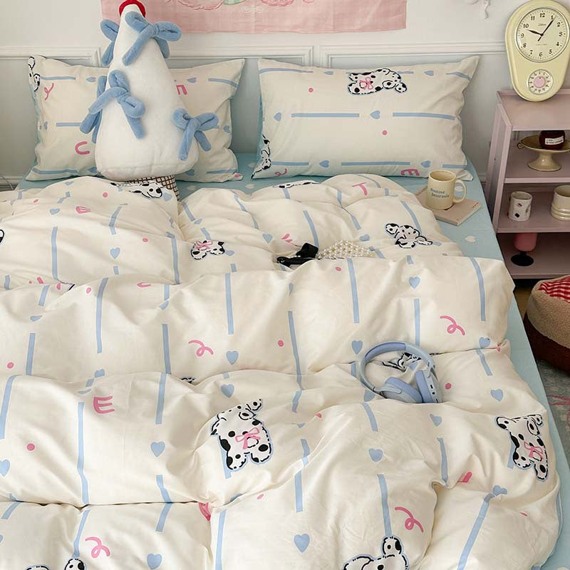 Printed Four-piece Bedding Set Pieces