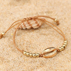 Personalized Creative Alloy Shell Hawaiian Style Casual Bracelet Shell Woven Bracelet