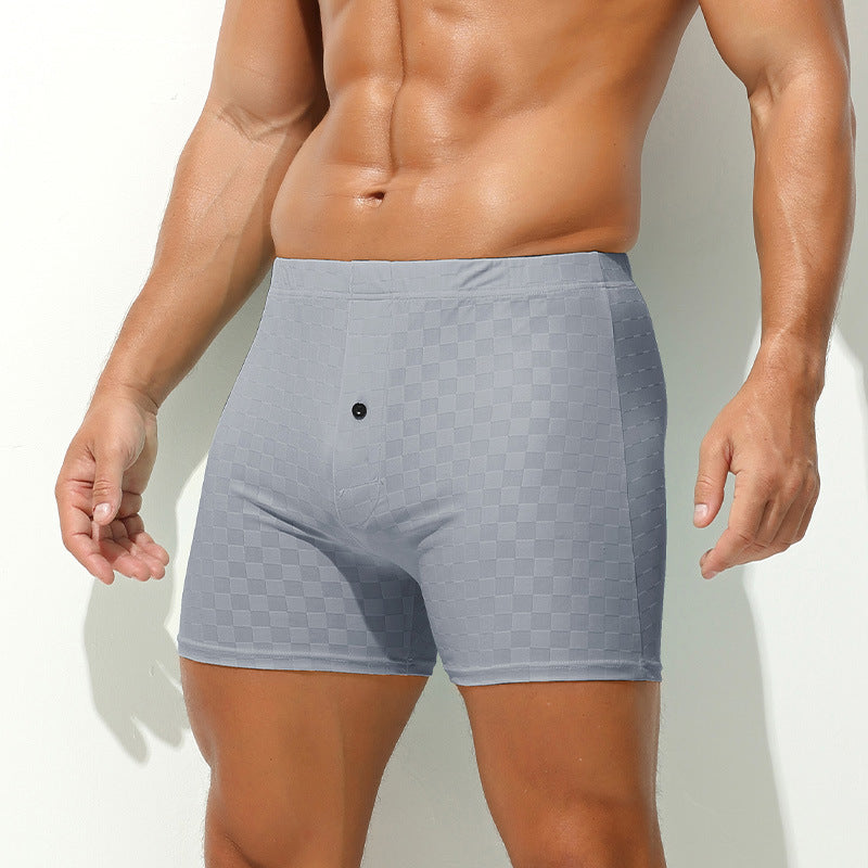Men's Sports Ice Silk Breathable Boxer Shorts