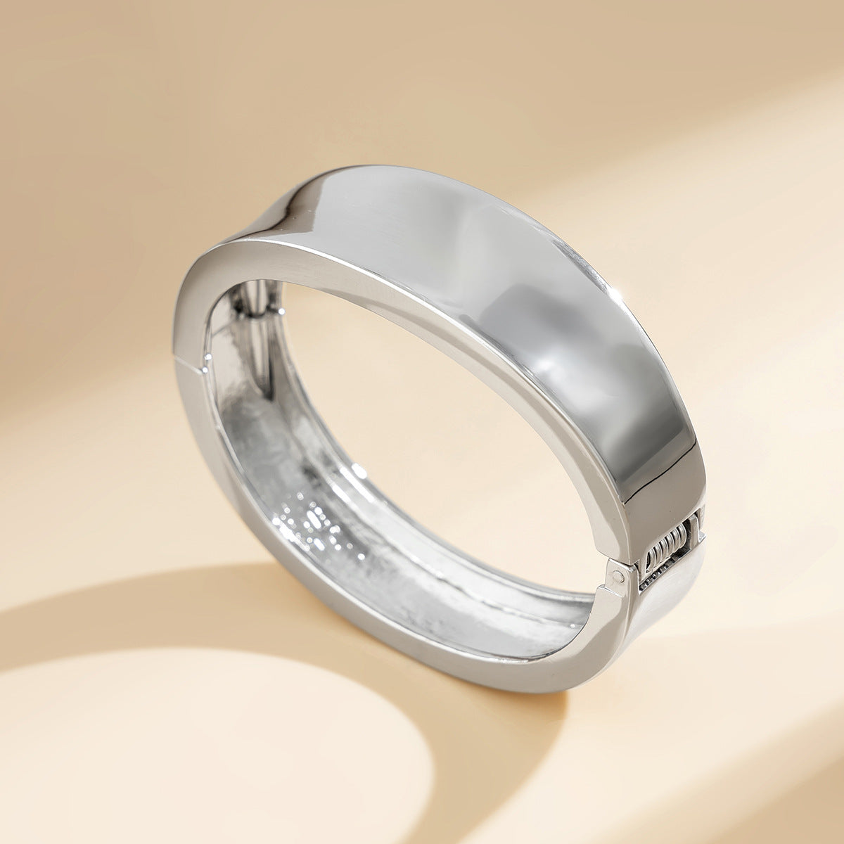 Exaggerated Glossy Square Notched Irregular Bracelet