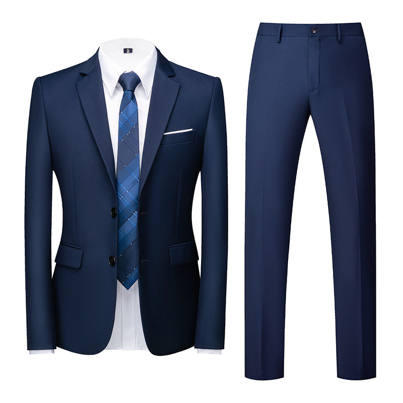 Two-piece Suit With Two Buttons For Wedding