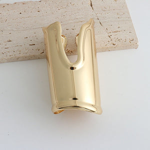 Metal Cross Horseshoe Open-ended Bracelet