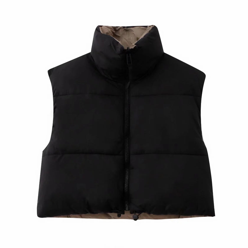Women's Fashion Simple Two-sided Wear Cotton Vest