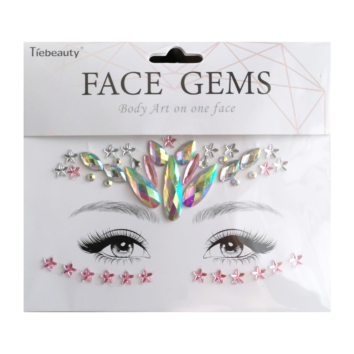 Face Rhinestone Tattoo Creative Forehead Sticker