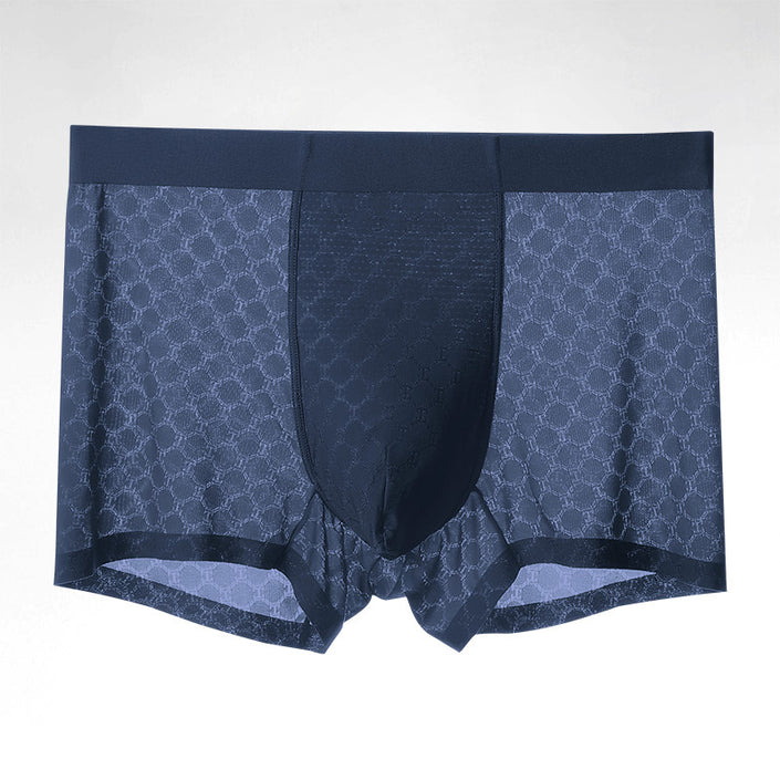 Fashion Personality Ice Silk Underwear Men's Boxers