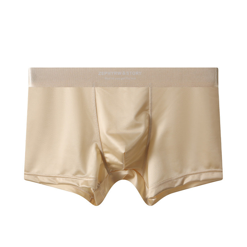 Men's Satin Light Luxury Ice Silk Underwear Summer