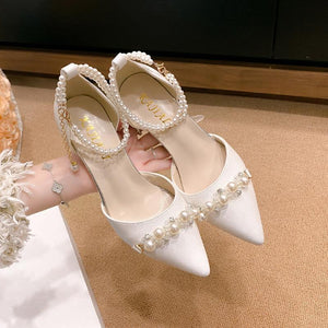 Fairy Style High Heels Women Stiletto Ankle-strap Buckle Pumps