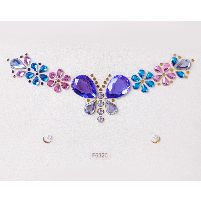 Face Rhinestone Tattoo Creative Forehead Sticker