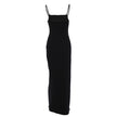 Square Collar Sleeveless Suspender Skirt Slim Fit Long Dress Slimming Women