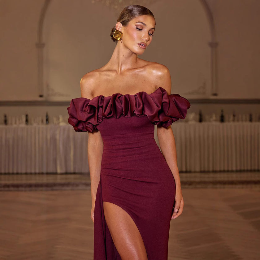 Scheming Women Off Shoulder Fishtail Dress