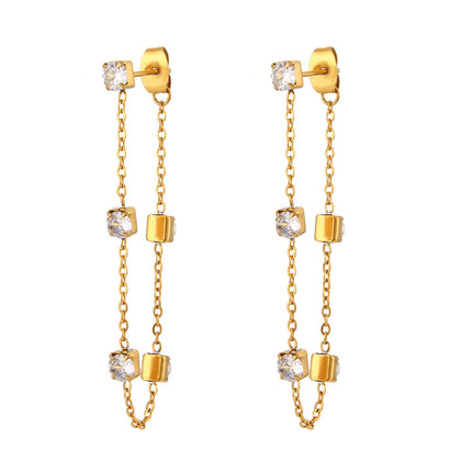 Fashion Personality Fashion Ornament Stainless Steel Earrings