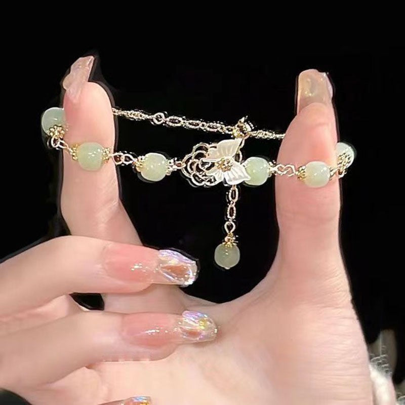 Women's Personalized Hetian Yudie Bracelet