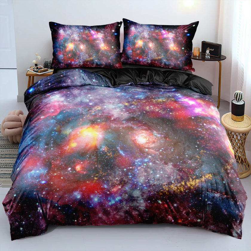 Bedding Suit Starry Sky Down Quilt Cover Three-piece Set