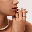 Stainless Steel Pearl Ring High-grade Ins Ring