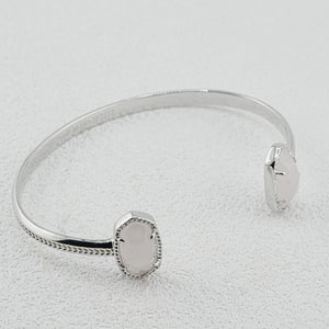 Creative Design Oval C Word Open-ended Bracelet