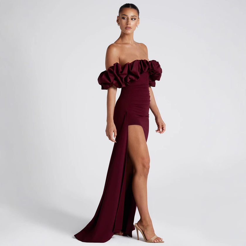 Scheming Women Off Shoulder Fishtail Dress