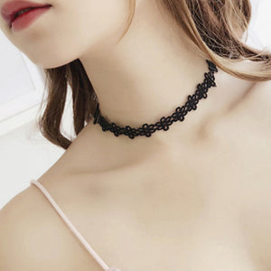 Black Necklace Clavicle Chain Advanced Sense Neckband Necklet Neck Accessories