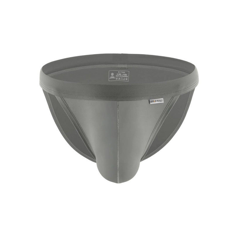 Solid Color Low Waist Men's Triangle Sexy Underwear