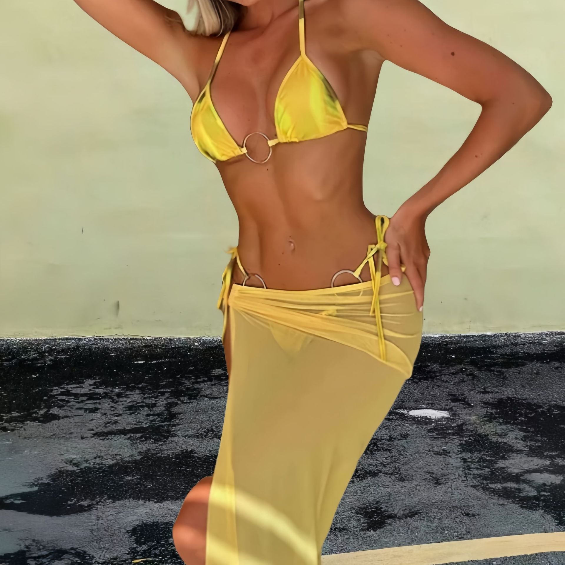 Sexy Dress See-through Beach Sheath Skirt For Women