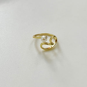 Personalized Love Pearl Line Ring Fashion