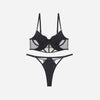 Glossy Mesh Hollow French Underwear Women