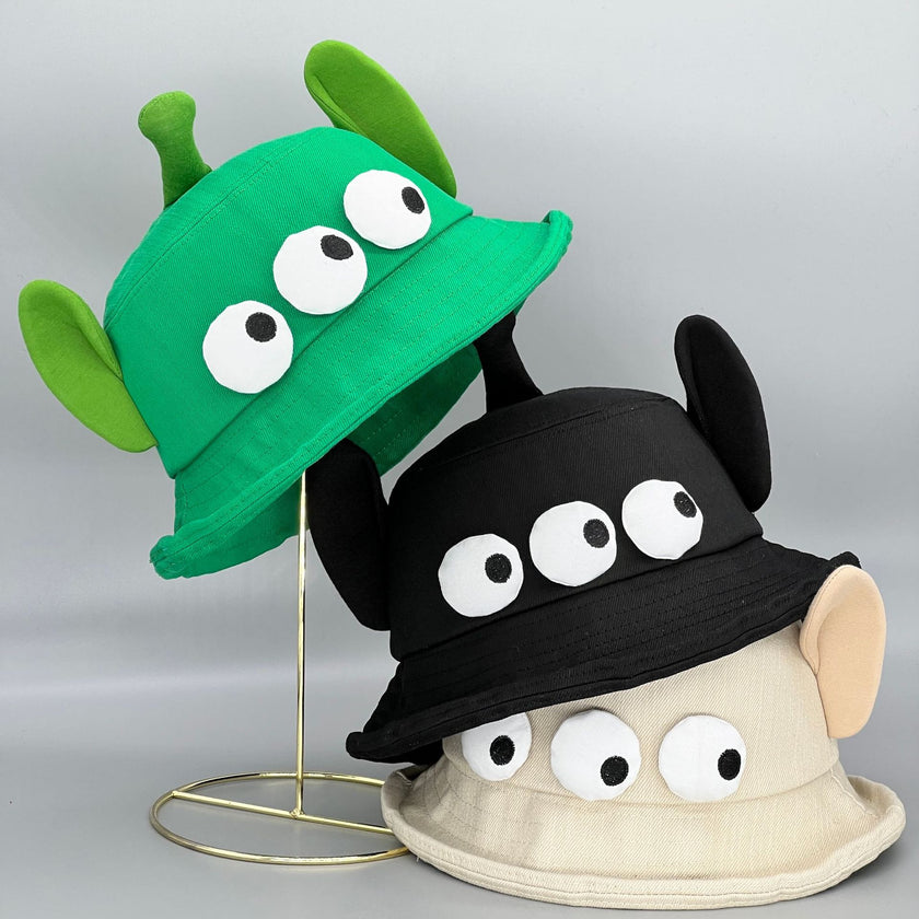 Cute Funny Three-eye Big Ears Bucket Hat Children