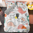 Beddings Suit Children Cartoon Printed Three-piece Set