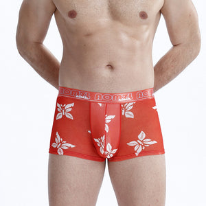 Comfortable Breathable Camouflage Mid-waist Boxer Men's Ice Silk Underwear