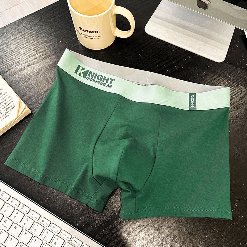 Simple Letter Men's Underwear Cotton Antibacterial Breathable Boxers