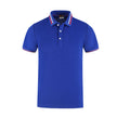 Slim Fit Flat Knit Sleeve Casual Short Sleeve Polo Shirt