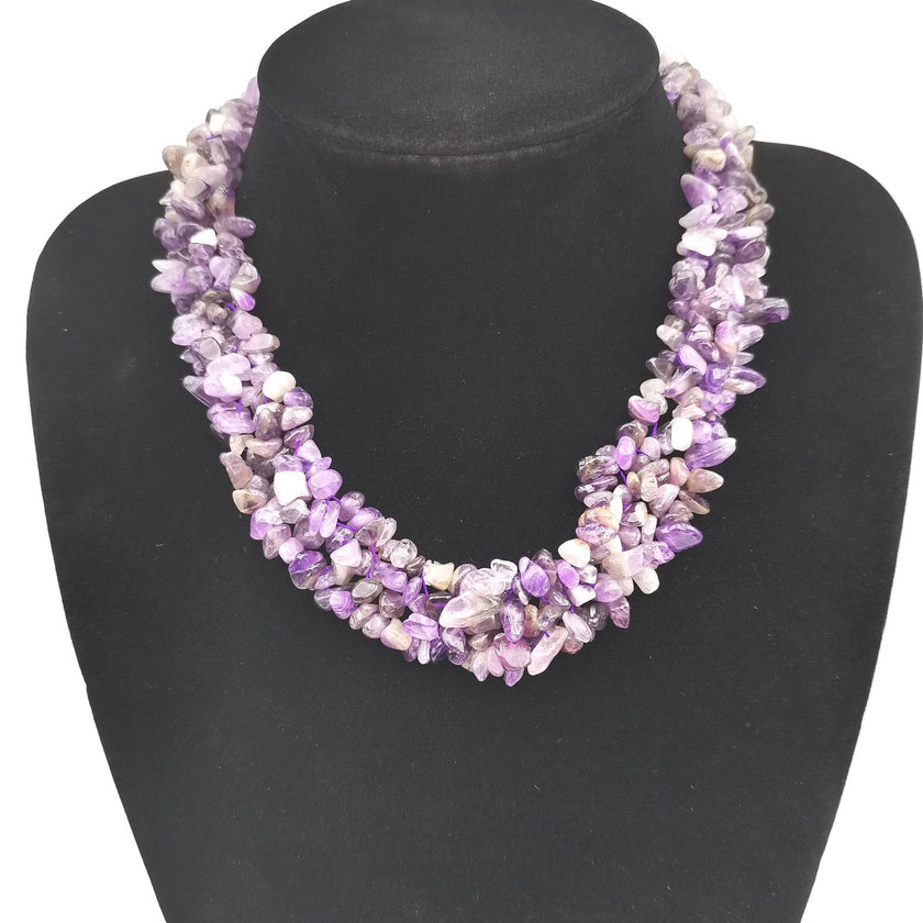 Vintage Court Style Gravel Necklace