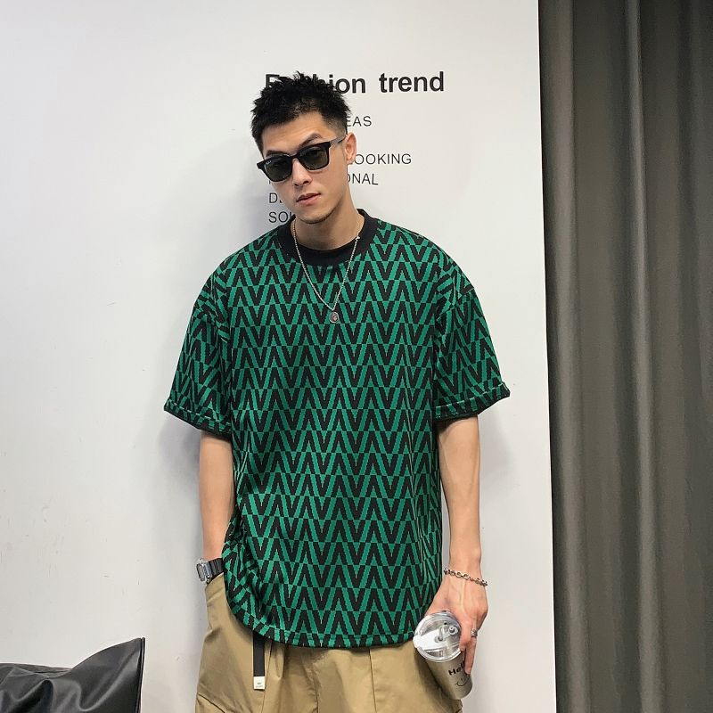 Men's American-style Short-sleeved T-shirt High Street