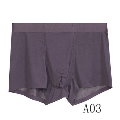 Men's Fashion Ultra-thin Summer Ice Silk Underwear