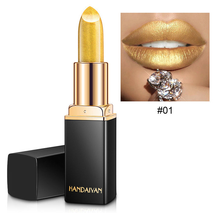 Nine-color Mermaid Shiny Metallic Pearlescent Gilding Color-changing Lipstick
