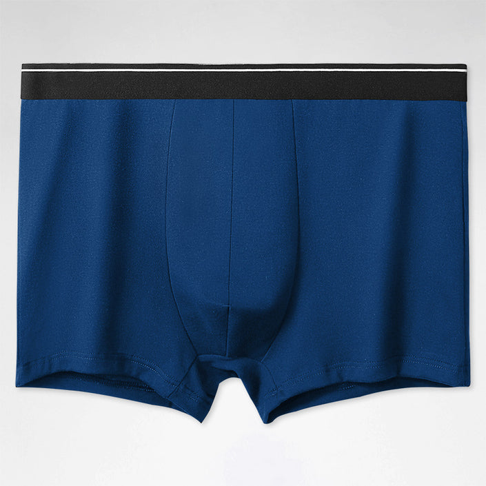 Men's Solid Color Underwear Men's Cotton Breathable Boxers